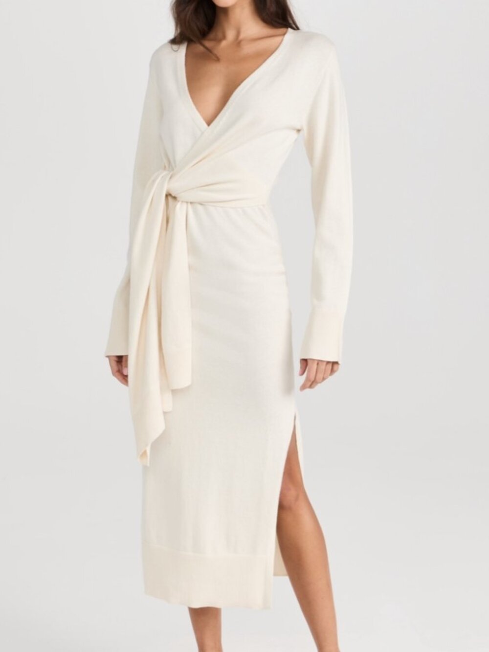 Simkhai Skyla Wrap Dress In Ivory